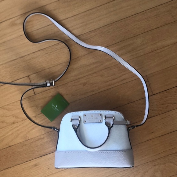 Kate Spade Mini-Rachelle Cream/Pebble Crossbody - Picture 1 of 8